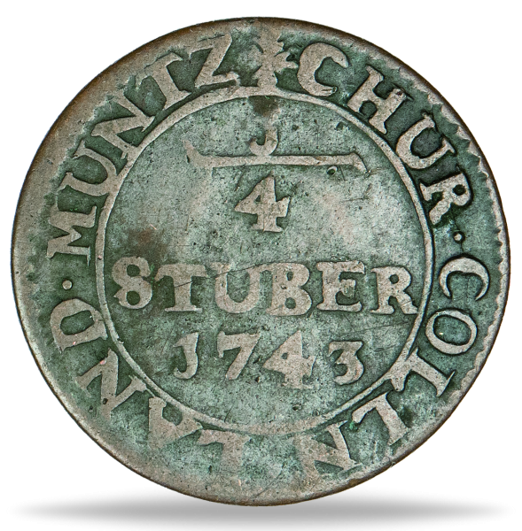 1/4 Stüber Köln - Münze Vorderseite