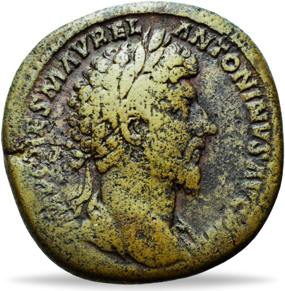 Sesterz Marcus Aurelius - Vorderseite