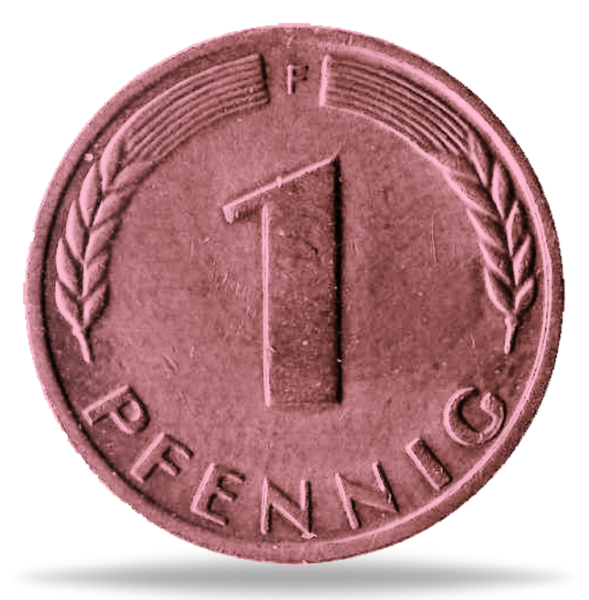 Deutschland,1 Pfennig Bundesrepublik Deutschland - Münze Vorderseite