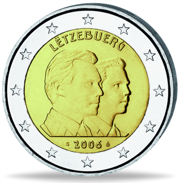 2 Euro Erbgroßherzog Guillaume - Münze Vorderseite