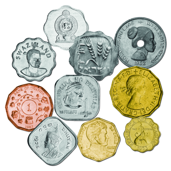 10 ungewöhnliche Münzformate