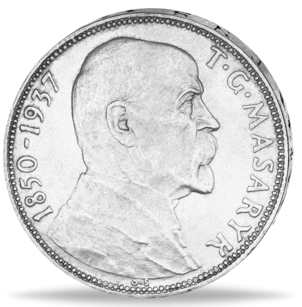 20 Ckr Masaryk - Münze Vorderseite