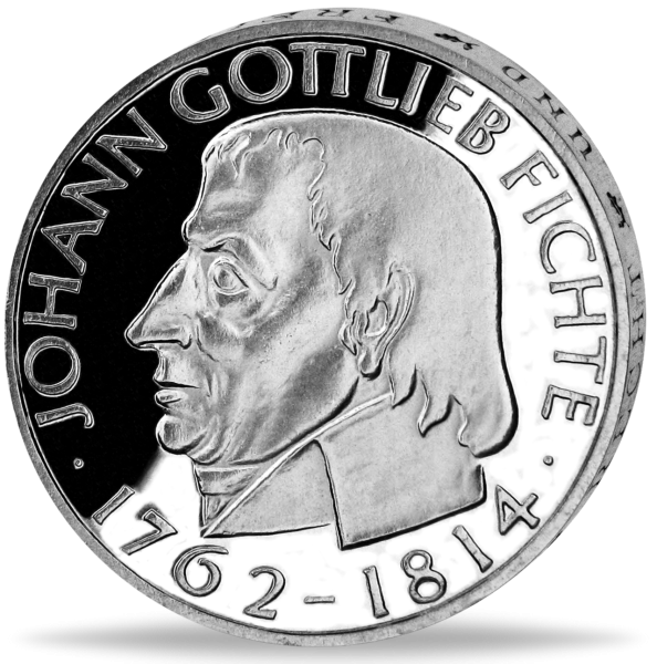 5 Deutsche Mark Johann Gottlieb Fichte - Vorderseite Münze