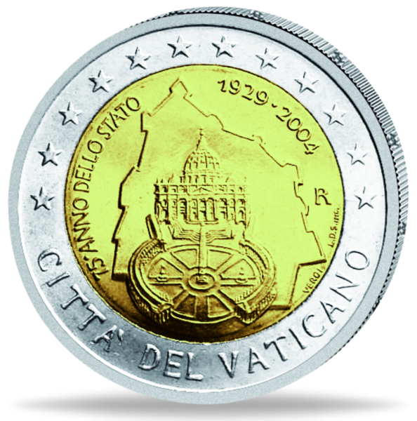 2 Euro Vatikanstadt - Münze Vorderseite