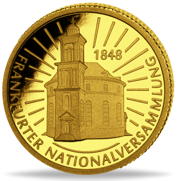 Paulskirche Gold-Gedenkprägung - Münze Vorderseite
