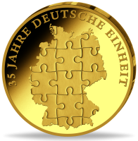 Deutschland, Gold-Gedenkprägung 35 Jahre Deutsche Einheit, 2025, Gold, PP
