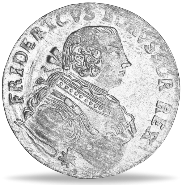 6 Gröscher Friedrich II - Vorderseite Münze