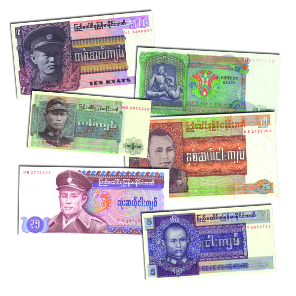 Banknotensatz „Burma“