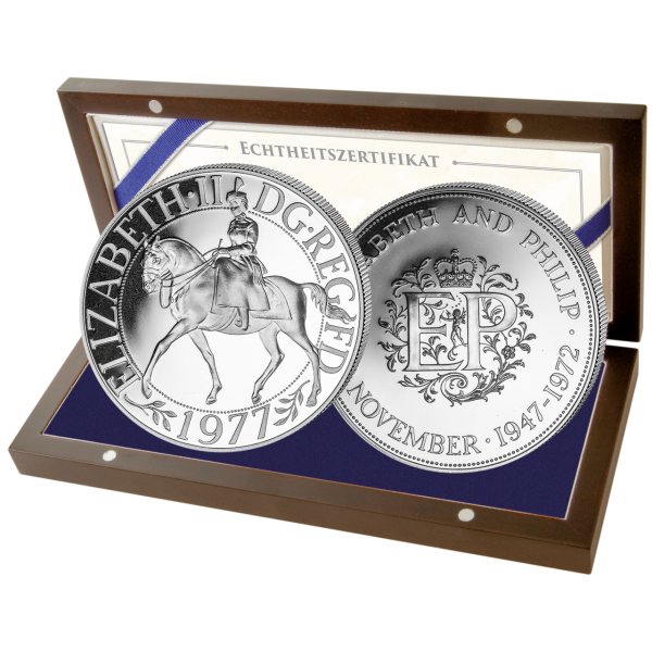 Großbritannien, 2x 25 Pence, Elizabeth II. - Satzbild