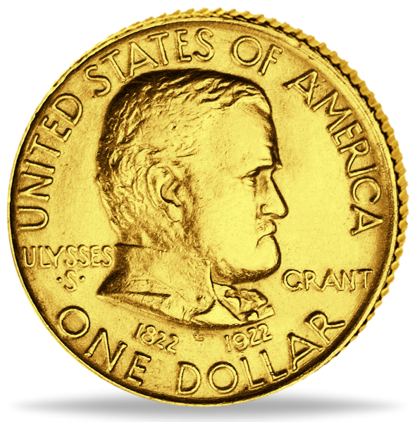 1 Dollar Grant Memorial - Vorderseite Münze