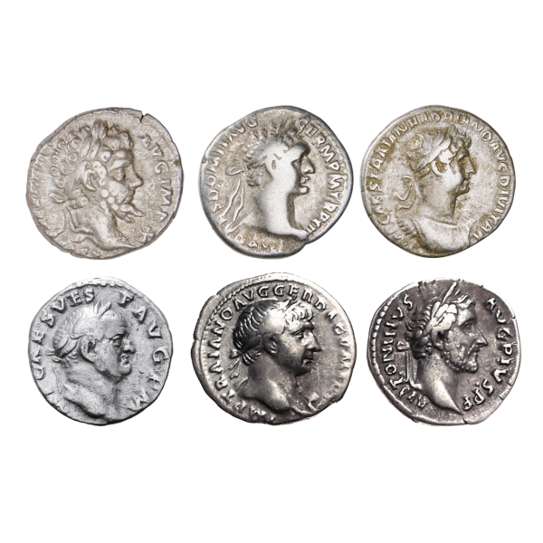 Römisches Reich – Die Erbauer Roms - 6 Münzen - Satzbild