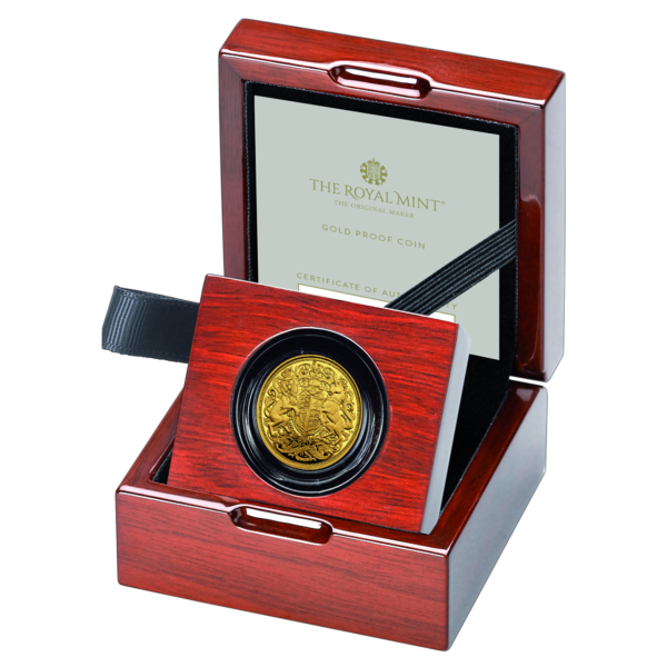 Halber Pfund Koenig Charles III Gold - Kassette
