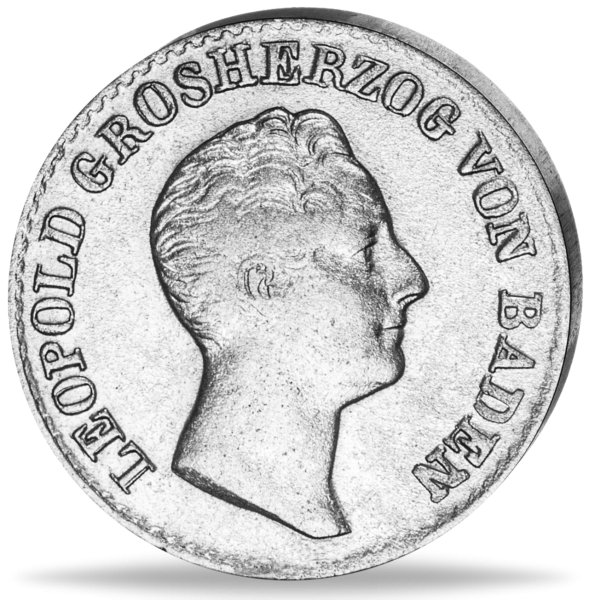 6 Kreuzer Großherzog Leopold 1831-1837 - Münze Vorderseite