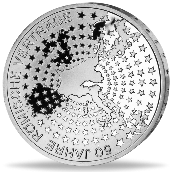 10 Euro 50 Jahre Römische Verträge -  Vorderseite BRD Münze