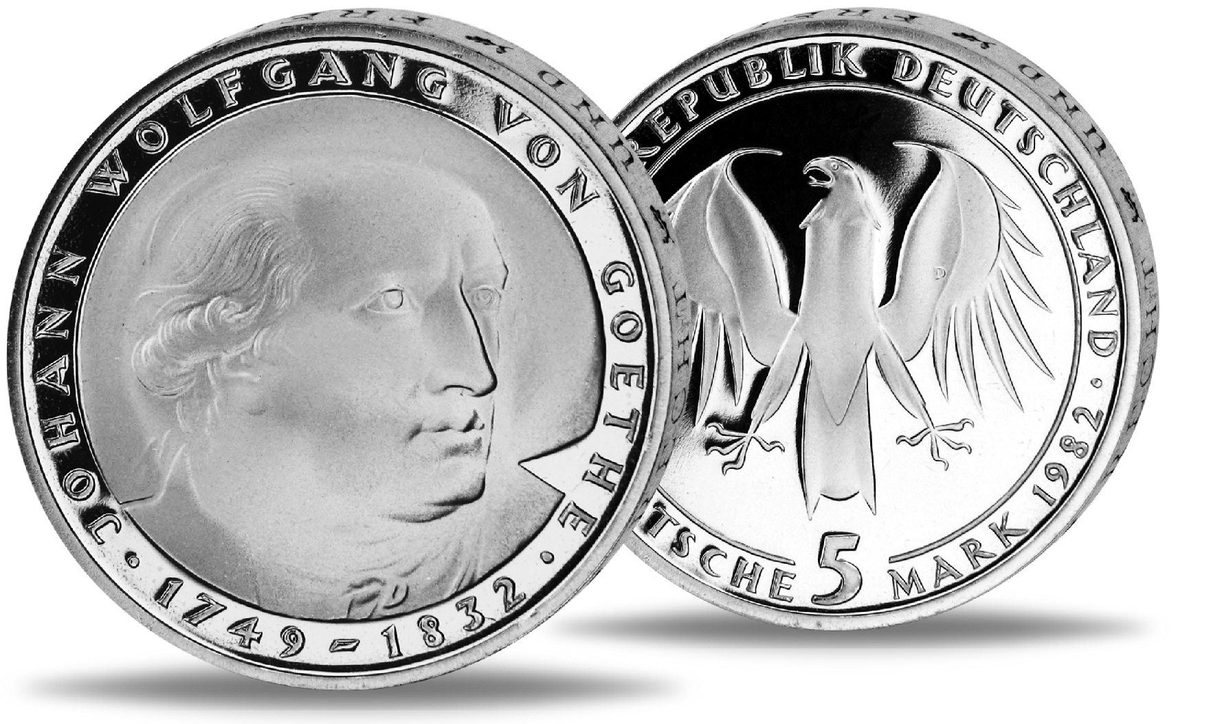 Johann Wolfgang Von Goethe 5 Dm Münze Wert www.muenzkurier.de