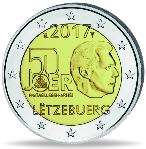 2 Euro 50 Jahre Wehrdienst - Münze Vorderseite