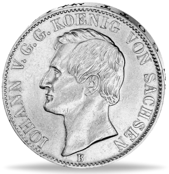 Ausbeutevereinstaler „Johann“ (Thun 349) - Münze Vorderseite