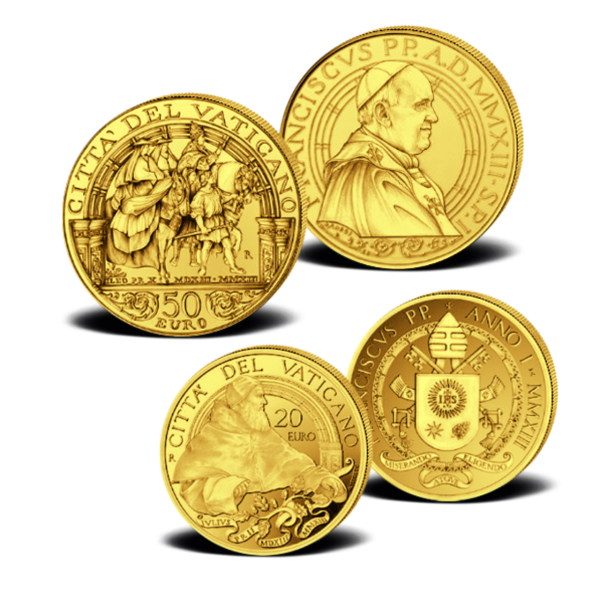 20 und 50 Euro Rennaissance Päpste - Goldsatz