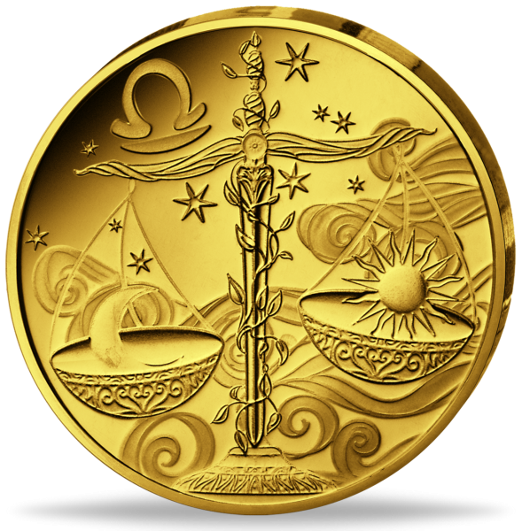 Frankreich, 5 Euro Waage, 2026, 0,5 g Gold, PP - Münze Vorderseite