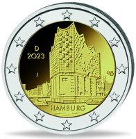2 Euro Elbphilharmonie - Vorderseite Münze 2 Euro Elbphilharmonie - Vorderseite Münze