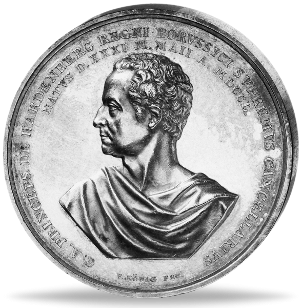 Medaille 70. Geburtstag des Fuersten Karl August - Medaille Vorderseite