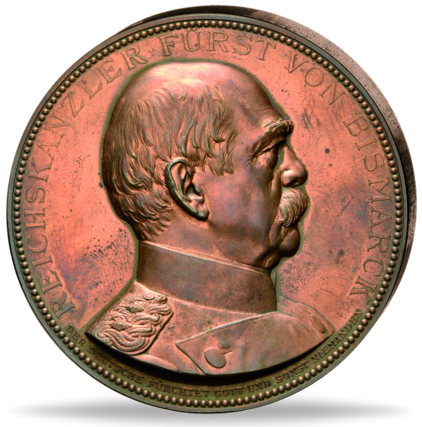 Silber-Medaille - Auf den Tod von Otto von Bismarck - 1898 - Vorderseite