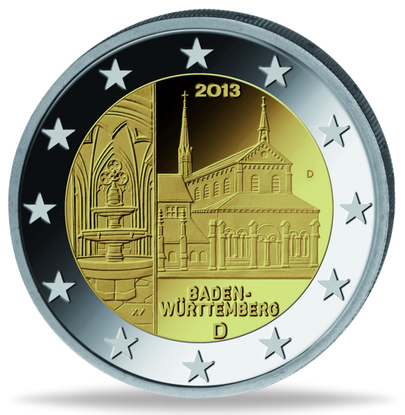 2 Euro Kloster Maulbronn - Münze Vorderseite