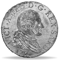 10 Soldi Vittorio Amadeo III Sardinien - Münze Vorderseite 10 Soldi Vittorio Amadeo III Sardinien - Münze Vorderseite