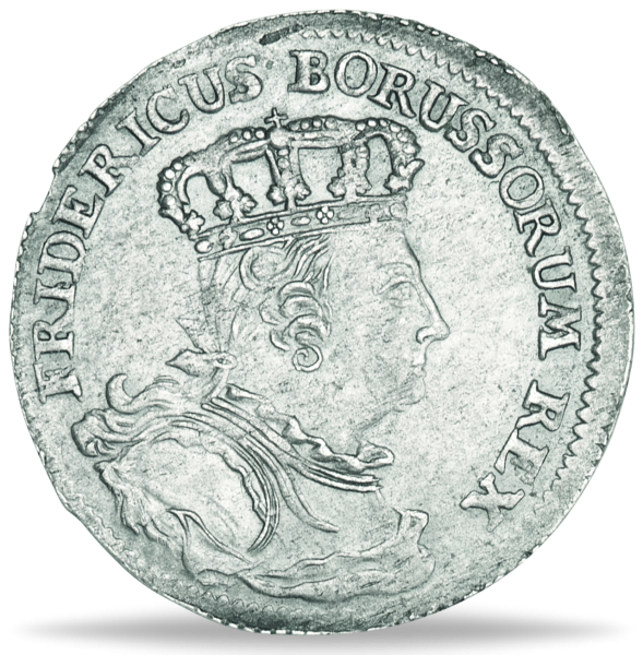 6 Groescher König Friedrich II. - Vorderseite Münze