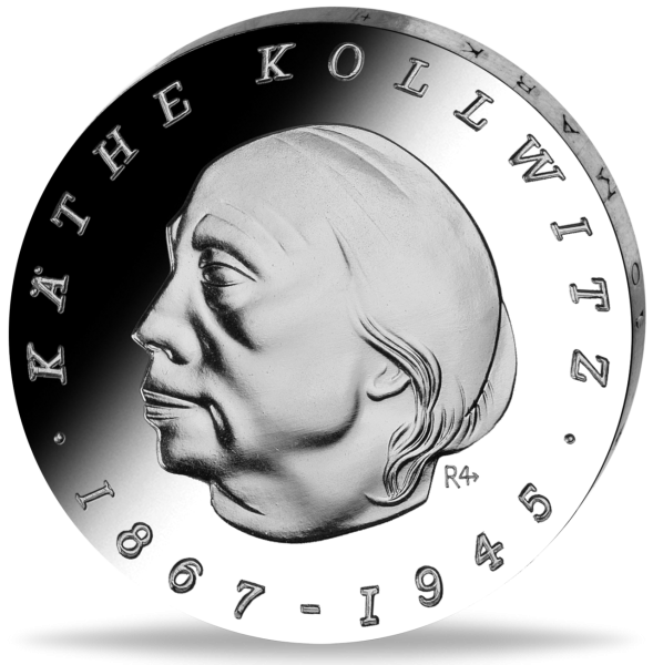 10 Mark der DDR Käthe Kollwitz Silber-Probe - Vorderseite Münze