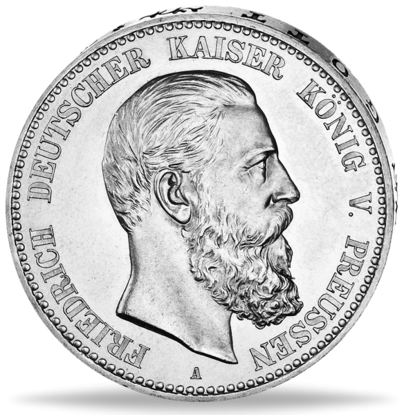 5 Mark Preußen Friedrich 1888 - Münze Vorderseite