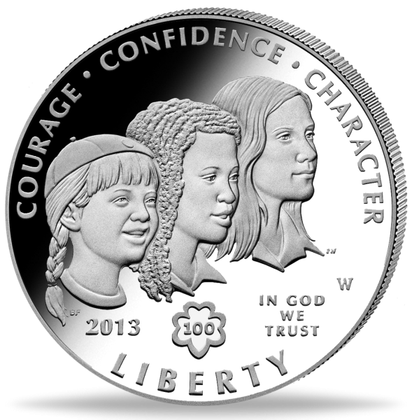 USA, 1 Dollar 100 Jahre Girl Scouts, 2013 - Münze Vorderseite