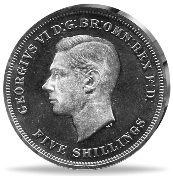 1 Crown Georg VI/St.Georg - Münze Vorderseite