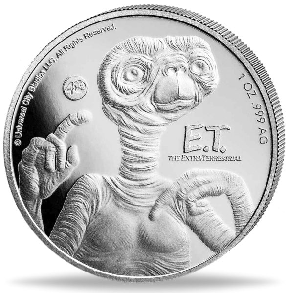 2 Dollar ET der Ausserirdische - Vorderseite Münze
