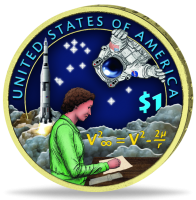 1 US-Dollar 2019 Sacagawea 50 Jahre Mondlandung - Münze Vorderseite 1 US-Dollar 2019 Sacagawea 50 Jahre Mondlandung - Münze Vorderseite