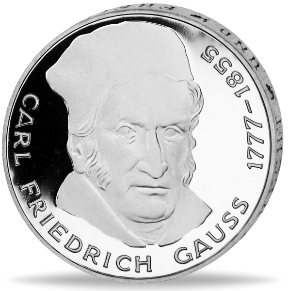 5 Deutsche Mark Carl Friedrich Gauß - Silber | Münzen-Versandhaus ...