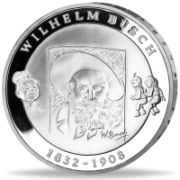 10 Euro Wilhelm Busch - Münez Vorderseite 10 Euro Wilhelm Busch - Münez Vorderseite