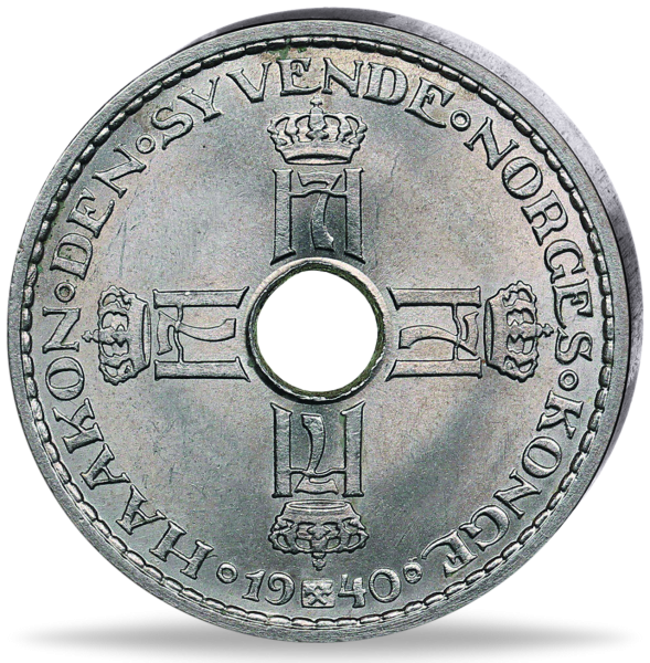 06200070 ^ 2551 ^ - ^ 50 ^ - ^_1Nkr_Krone_Koenig_Haakon_VII_VS