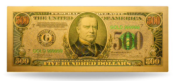 500 $ Banknote Gold - Vorderseite