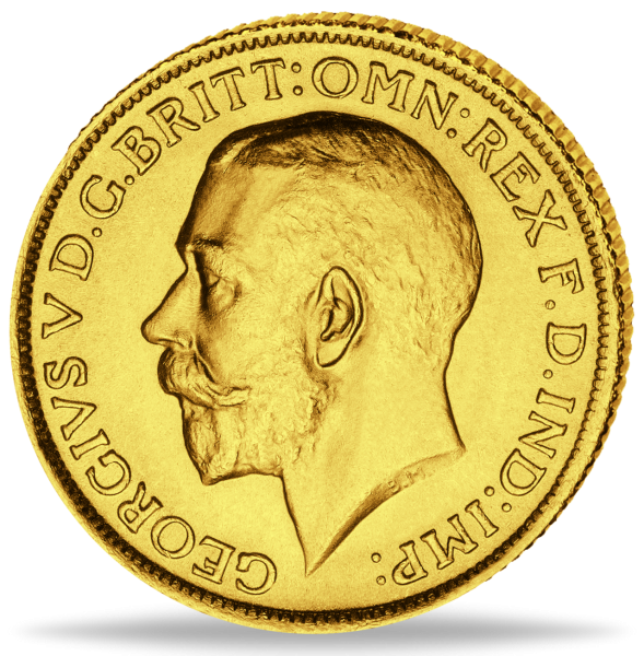 1 Sovereign George V - Vorderseite Münze