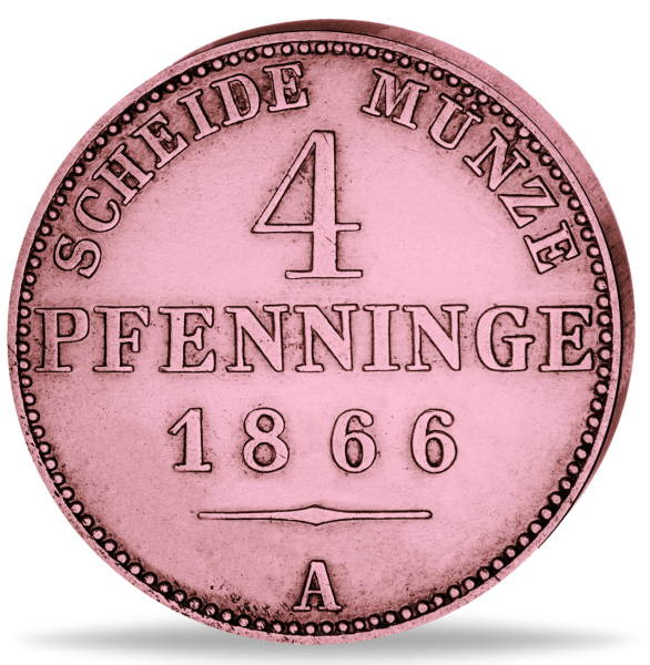 4 Pfennig „Preußen“ - Münze Vorderseite