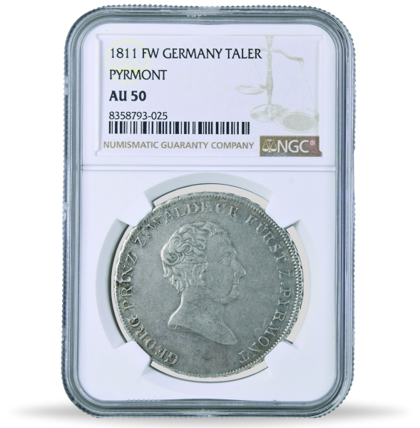 Konventionstaler 1811 (T.403), Fürst Georg, NGC AU-50 - Münze Slab Vorderseite