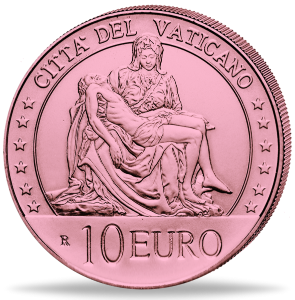 10 Euro „Pieta von Michelangelo“ - Münze Vorderseite