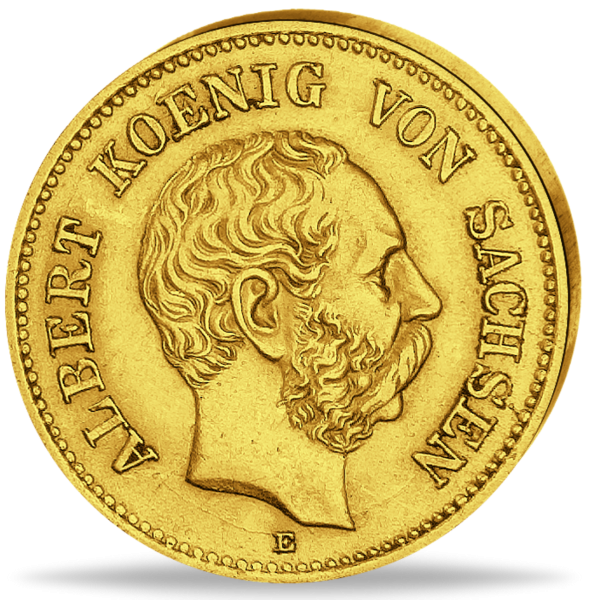 5 Mark  Albert  - Vorderseite Münze