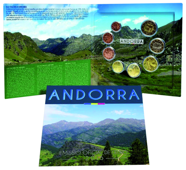 3,88 Euro Kursmünzensatz Andorra - Verpackung