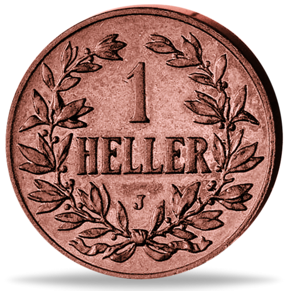 1 Heller Kaiserkrone - Vorderseite Münze