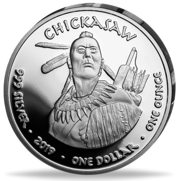 1 Dollar Chickaswa Alabama - Vorderseite Münze
