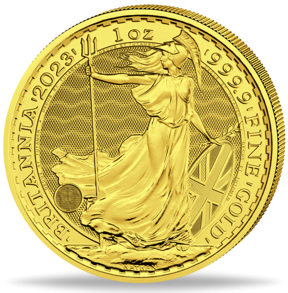 1 Unze Gold Britannia zur Krönung - Münze Vorderseite