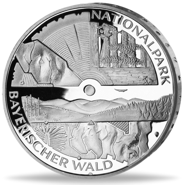 10 Euro Nationalpark Bayerischer Wald - Vorderseite Münze