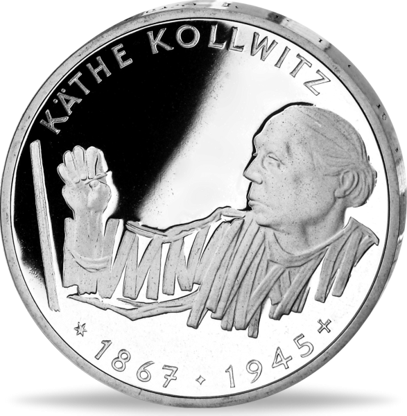10 Deutsche Mark Käthe Kollwitz - Vorderseite deutsche BRD Münze